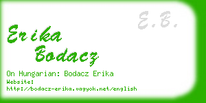 erika bodacz business card